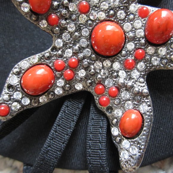 Ramon Tenza Ankle Strap Red Starfish Heel - Picture 2 of 12